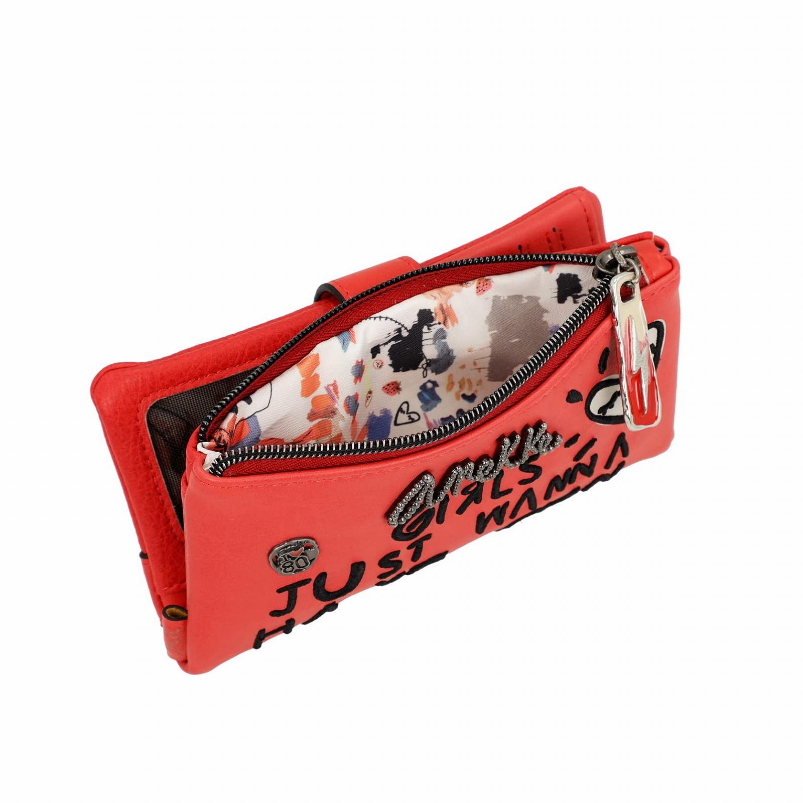 Кошелек Anekke Fun & Music Collection 18 x 10 x 3 см Красный, белый и черный, фото №6