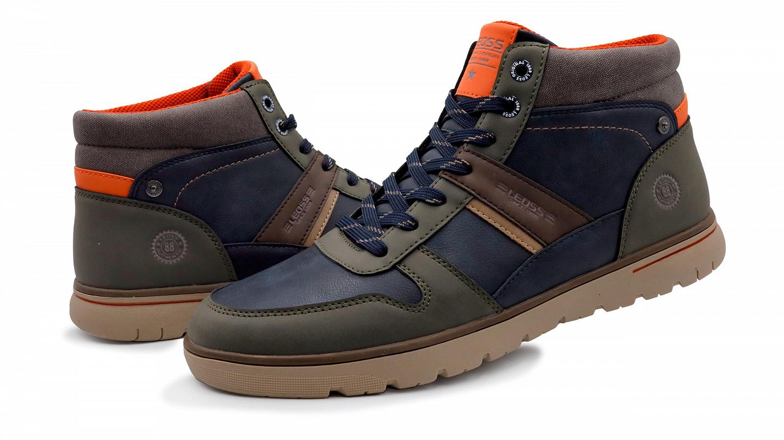 Кеди Leoss Original Вінтажні Високі Повітропроникні З ПУ Шкіри, фото №5