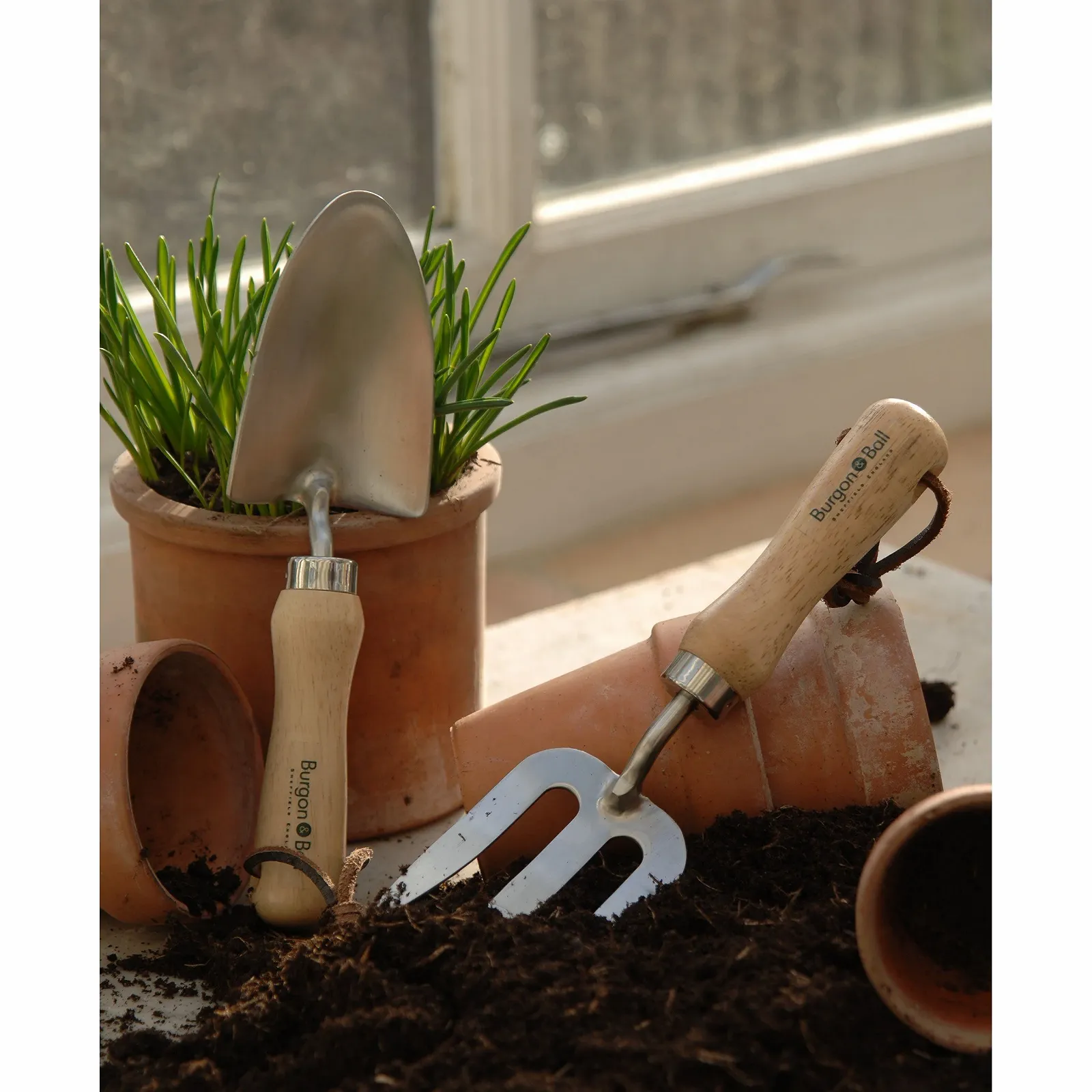 Лопата совковая Burgon & Ball дитячий садовий ручний, фото №2 Лопата совковая Burgon & Ball дитячий садовий ручний, фото №2