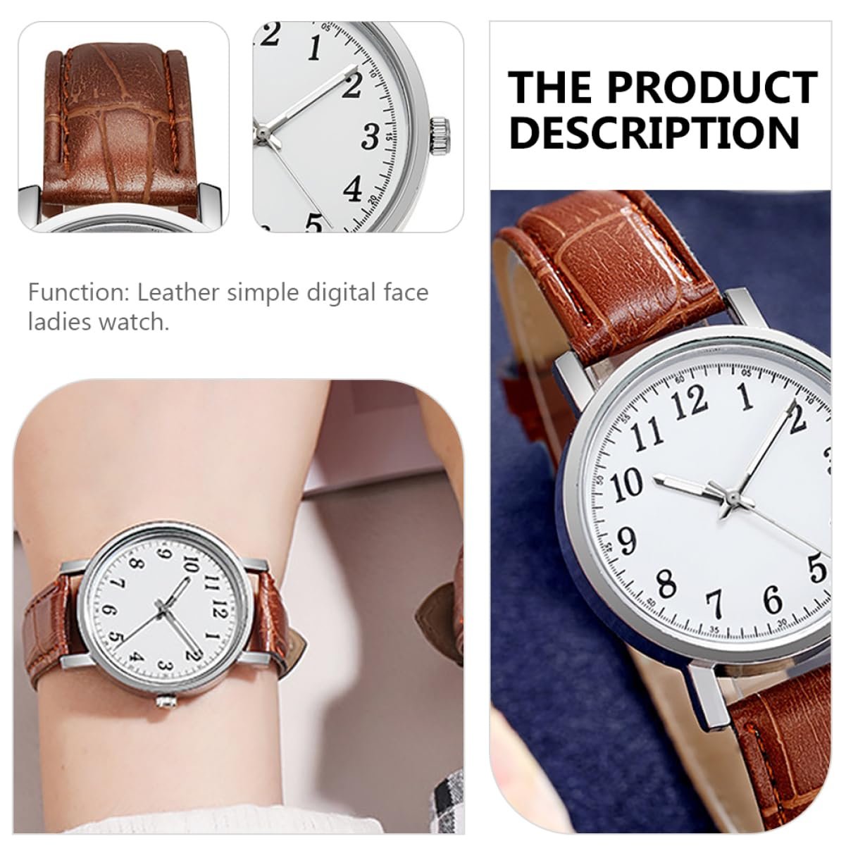 Женские часы LIFKOME Коричневый ремешок Светло-коричневый, фото №3 Женские часы LIFKOME Коричневый ремешок Светло-коричневый, фото №3