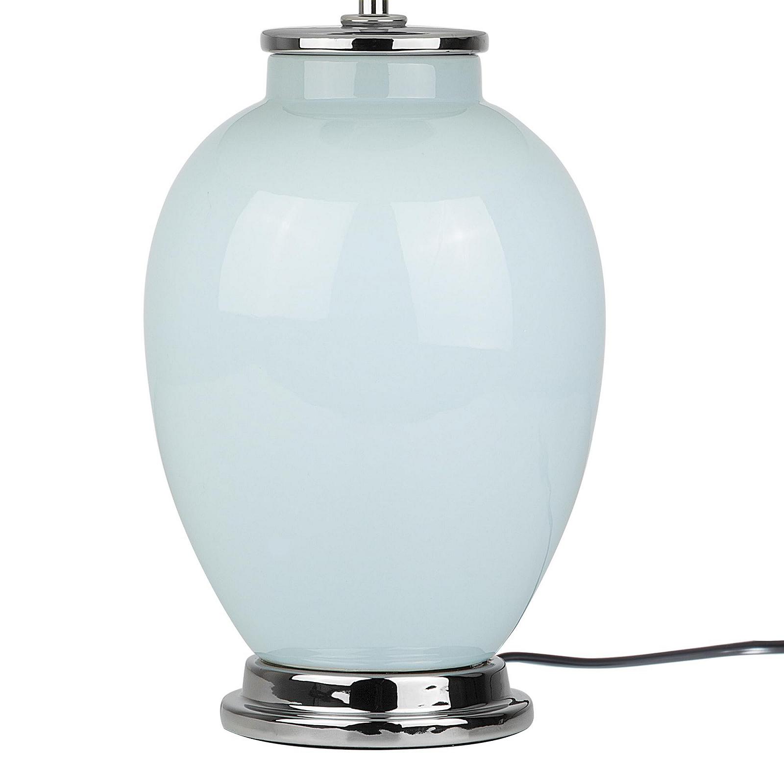 Настільна лампа Beliani Brenta Romantic Класична Кераміка/Полікотон Синя, фото №7