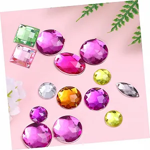 Стразы Акриловые Healeved Разные формы 100 шт. Разноцветные synthetic.ua - Фото 1