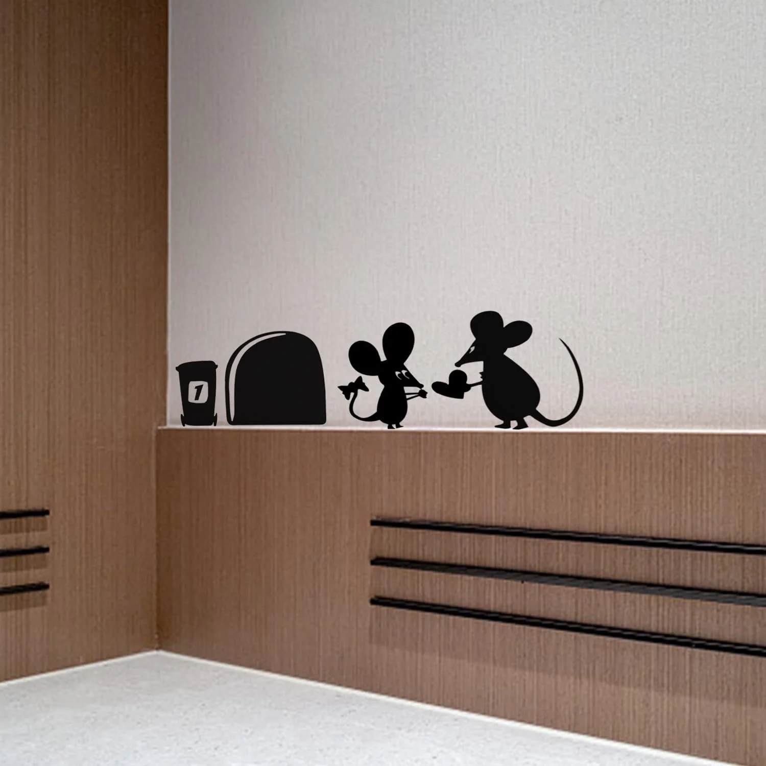 Наклейки на стіну Мишача нора Декоративні 2 шт., фото №5 Наклейки на стіну Мишача нора Декоративні 2 шт., фото №5