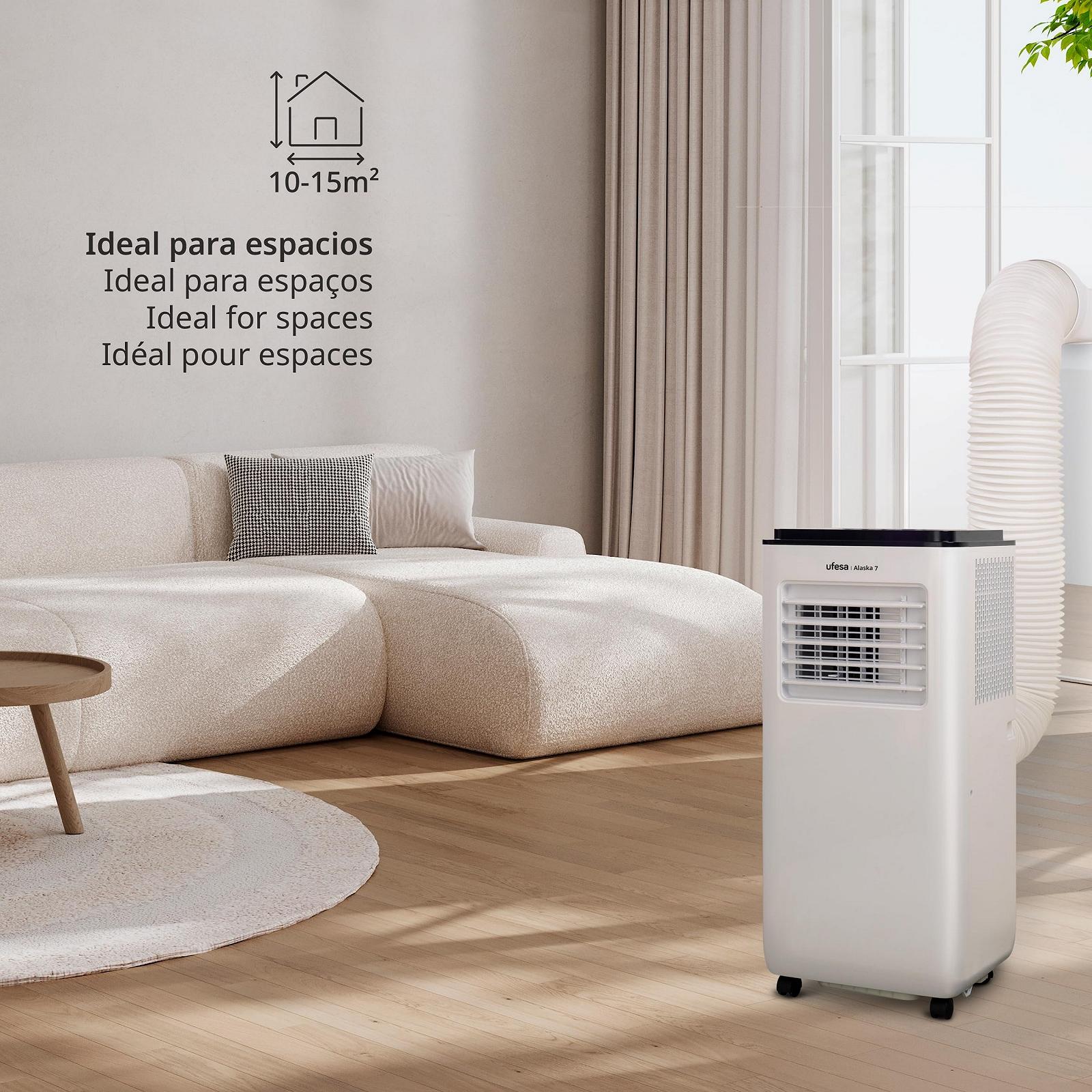 Мобільний кондиціонер Ufesa A7 3-в-1 7000 BTU R290 Таймер Пульт ДК, фото №4