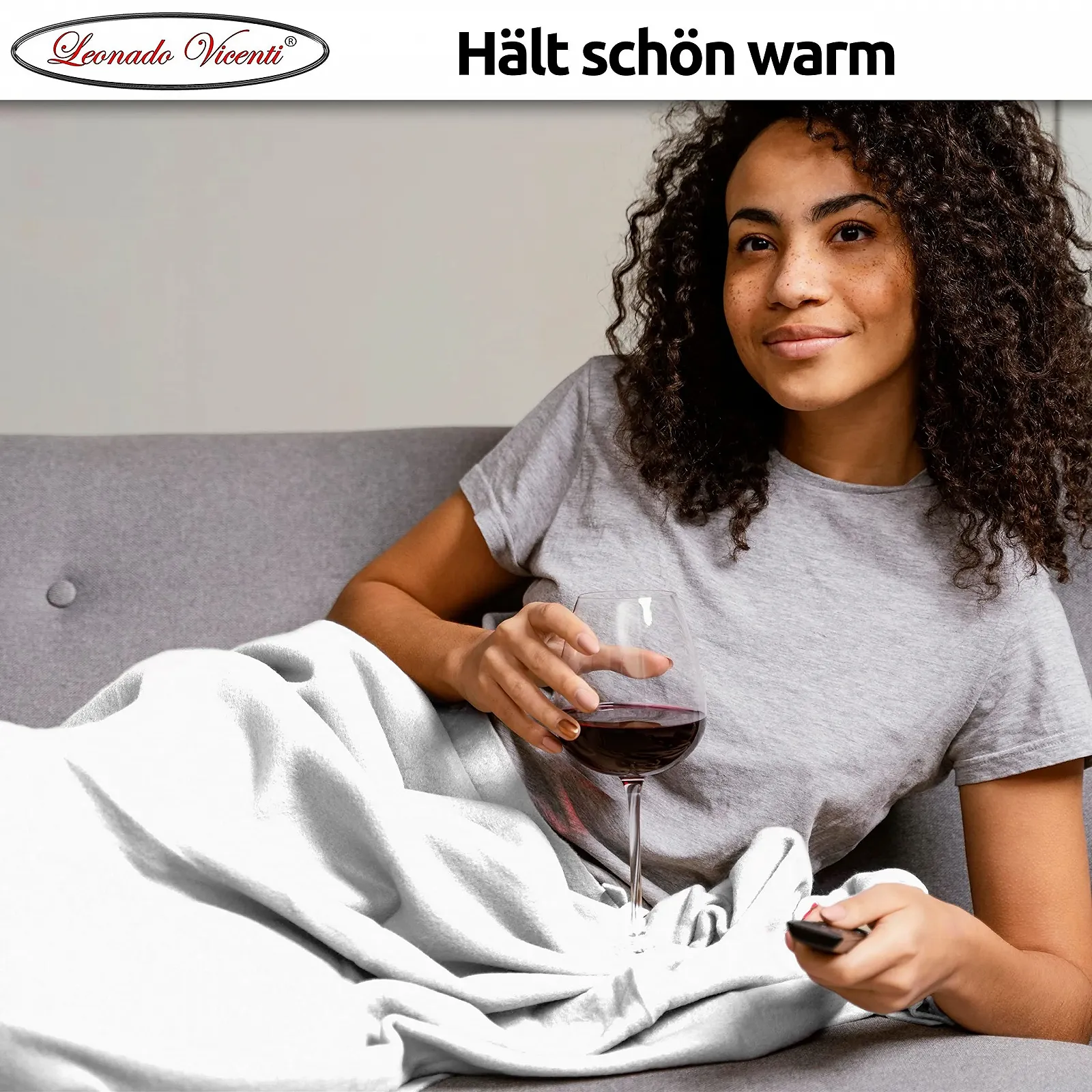 Покривало Leonado Vicenti М'яка Фланелева Флісова Тепла Вовняна Однотонна Три Розміри Дев'ять Кольорів, фото №3