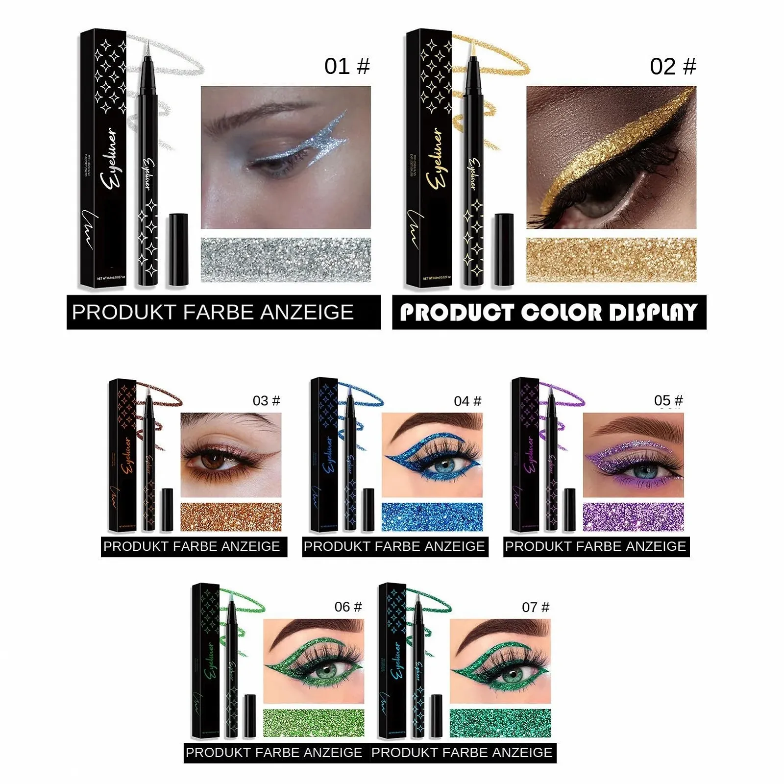 Фломастер-підводка Aufquwk Блискучий, фото №4