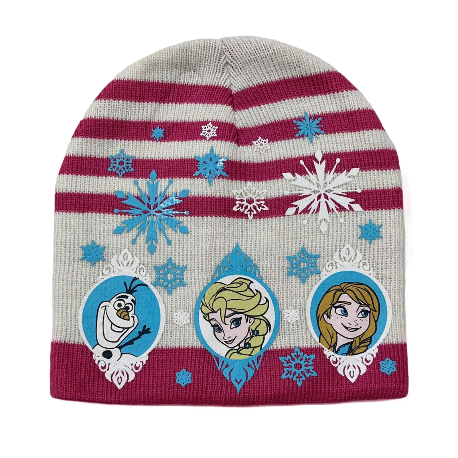 Шапка зимняя Disney Frozen Olaf Anna and Elsa 3394, кремово-белая, 52, фото №1 Шапка зимняя Disney Frozen Olaf Anna and Elsa 3394, кремово-белая, 52, фото №1