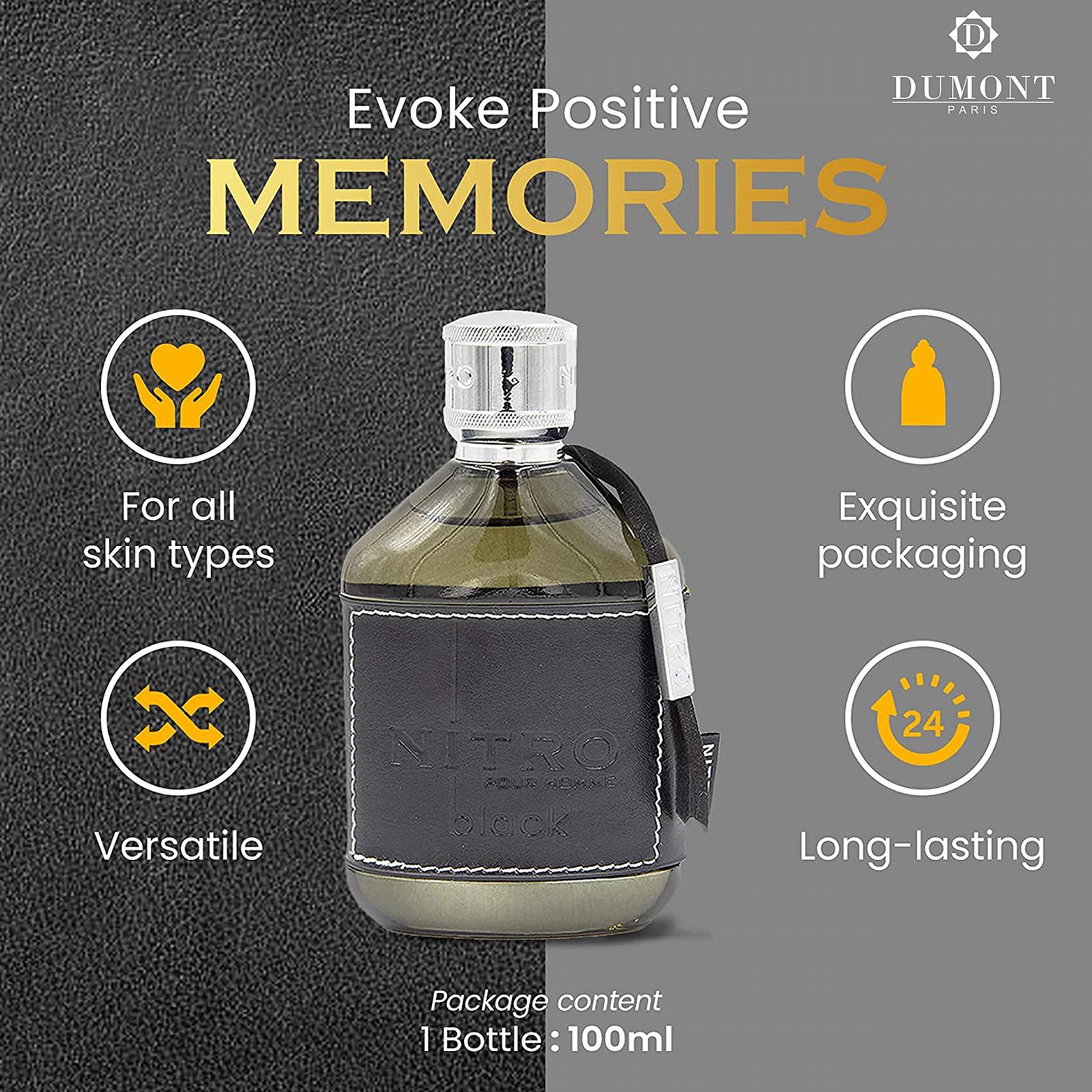 Парфюм Dumont Nitro Black Pour Homme, фото №3