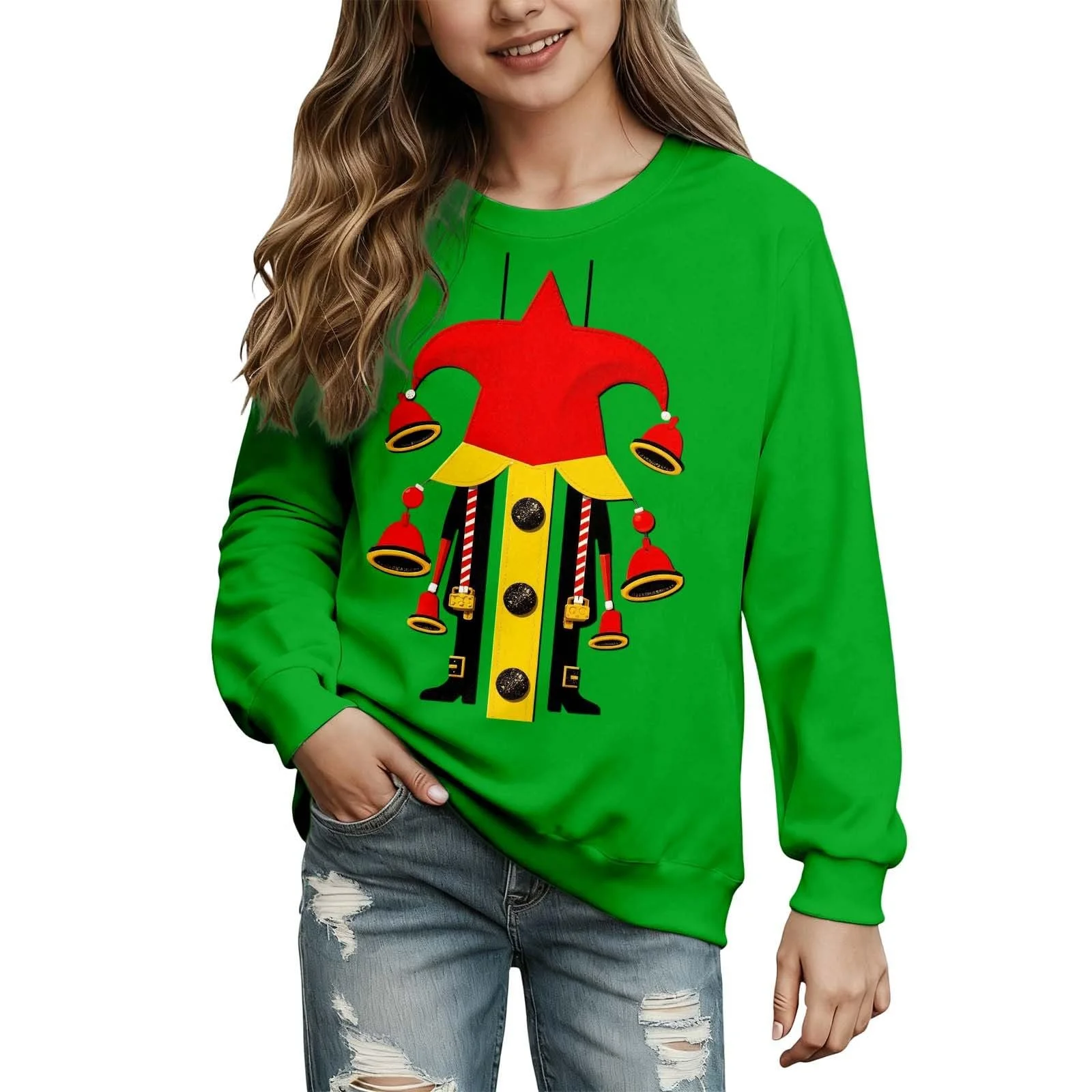 Різдвяний світшот Дитячий для дівчат, фото №1