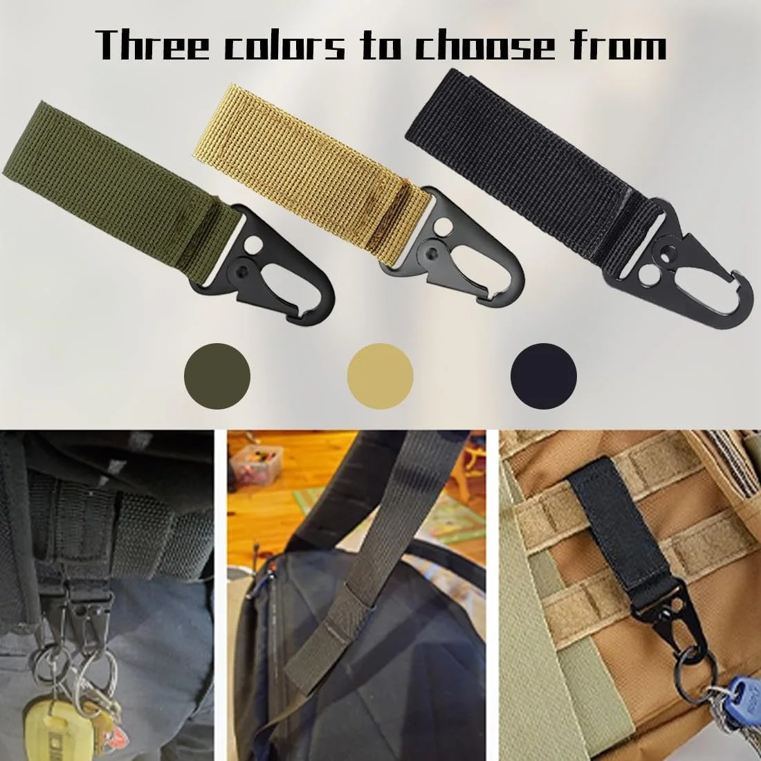 Крючок JEYORZY Карабин 3 шт. Разноцветный, фото №5