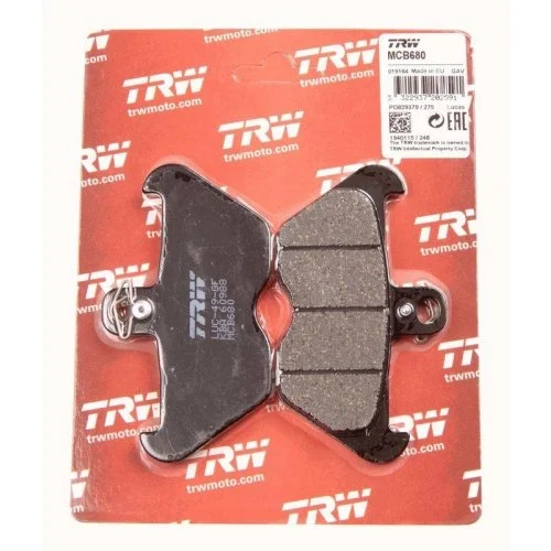 Комплект тормозных колодок дискового тормоза TRW Organic Allround MCB680 передняя ось, фото №2