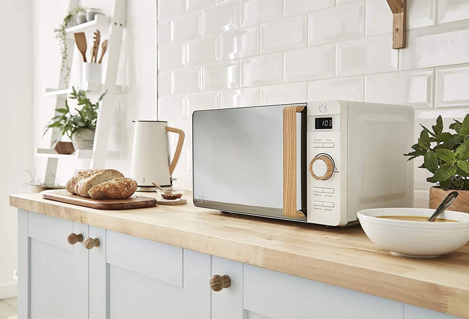 Микроволновая печь Swan Nordic Digital 20 L 800 Вт 6 уровней Матовая белая, фото №2 Микроволновая печь Swan Nordic Digital 20 L 800 Вт 6 уровней Матовая белая, фото №2
