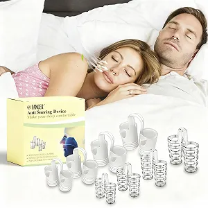 Клипсы против храпа 8 шт. для улучшения дыхания и спокойного сна, многократные - Фото 1