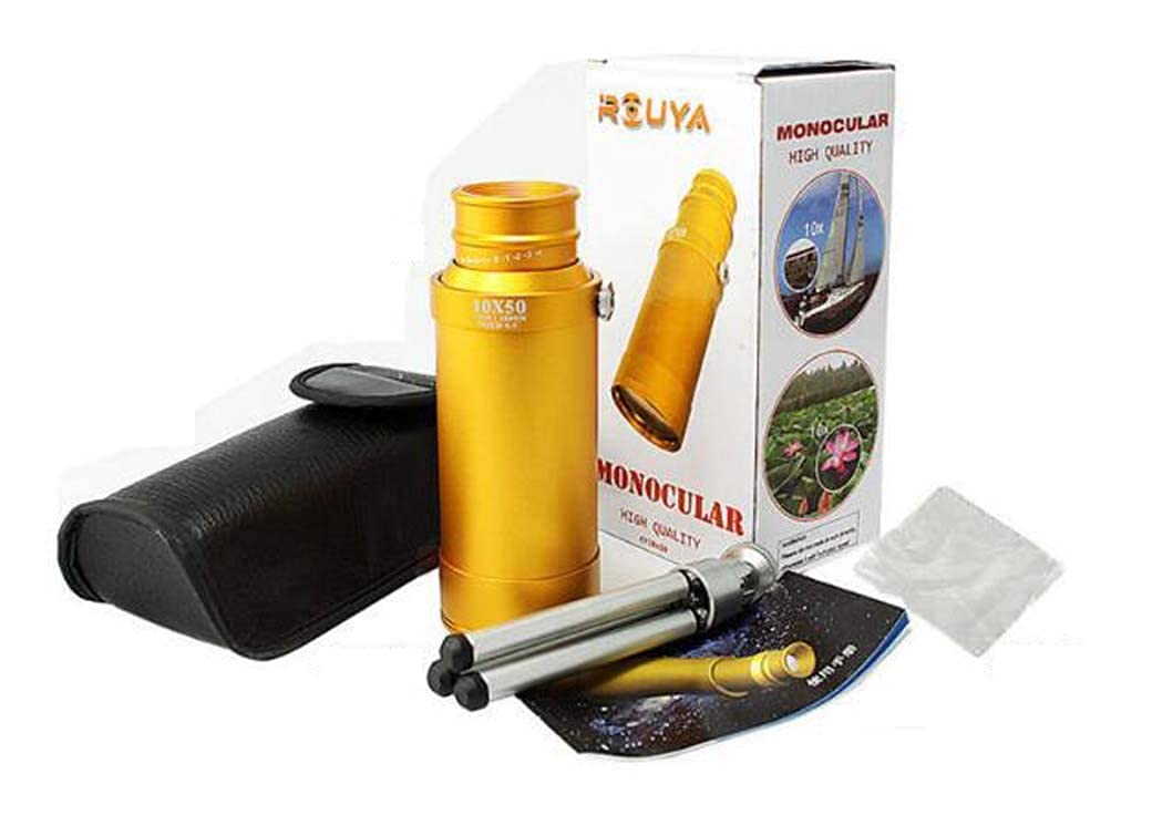 Телескоп Металевий Monocular Telescope 10x50 Висока продуктивність Стретч-зум з триногою, фото №4