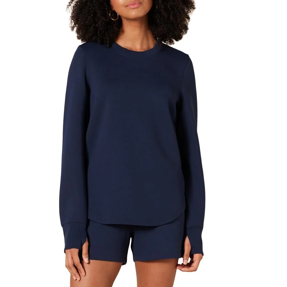 Женский Свитшот Amazon Essentials с Длинными Рукавами, Круглым Вырезом и Стандартной Посадкой, фото №1 Женский Свитшот Amazon Essentials с Длинными Рукавами, Круглым Вырезом и Стандартной Посадкой, фото №1