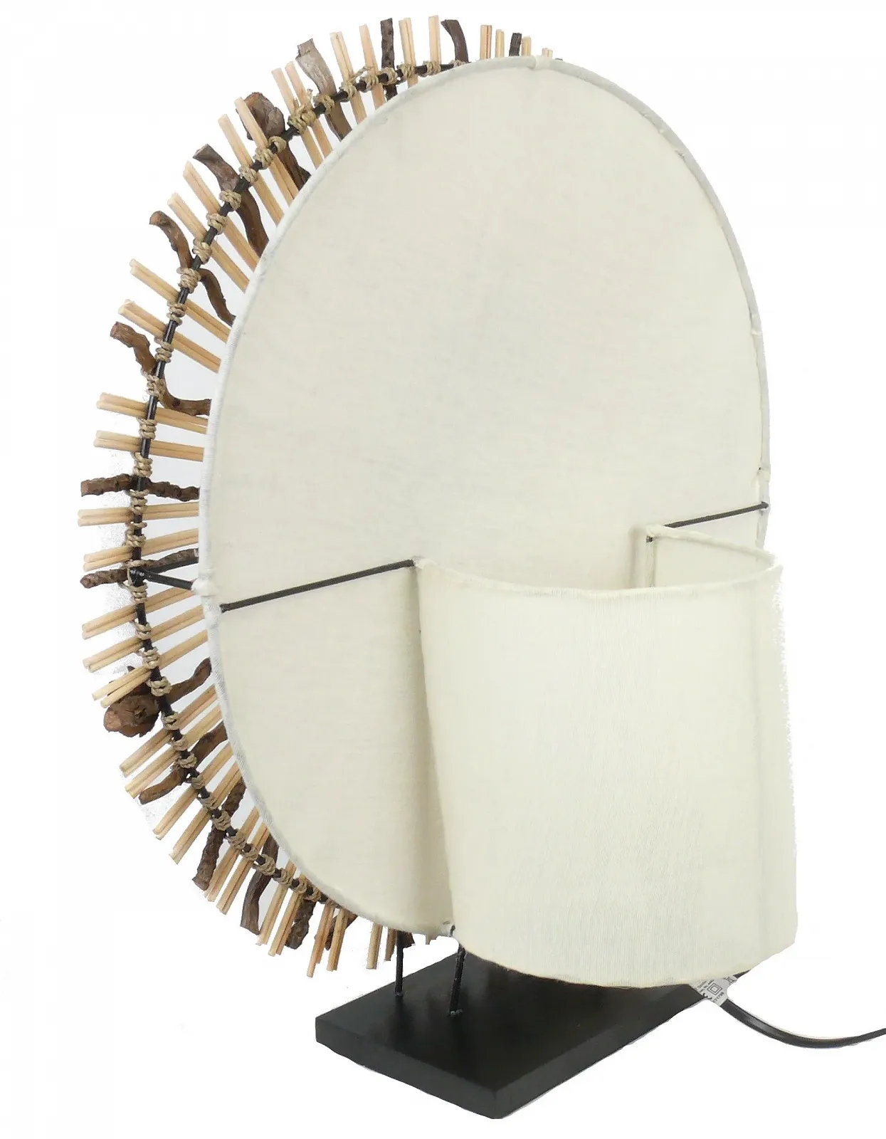 Декоративна лампа настрою Yin Yang Batur з натурального матеріалу, круглої форми, фото №6