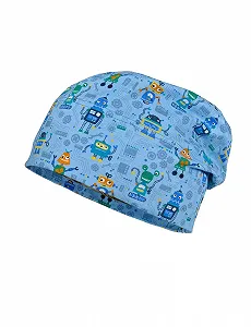 Шапка-бини maximo Синий Робот с принтом - Фото 1