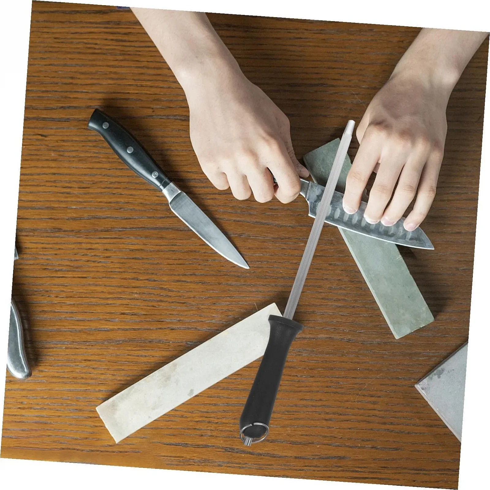 Мусат для ножів Ciieeo Сталевий з ручкою з PP, фото №8