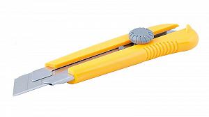 Ніж MASTERTOOL 25 мм ABS пластик з металевою направляючої магнітом гвинтовий замок 17-0325 - Фото 1