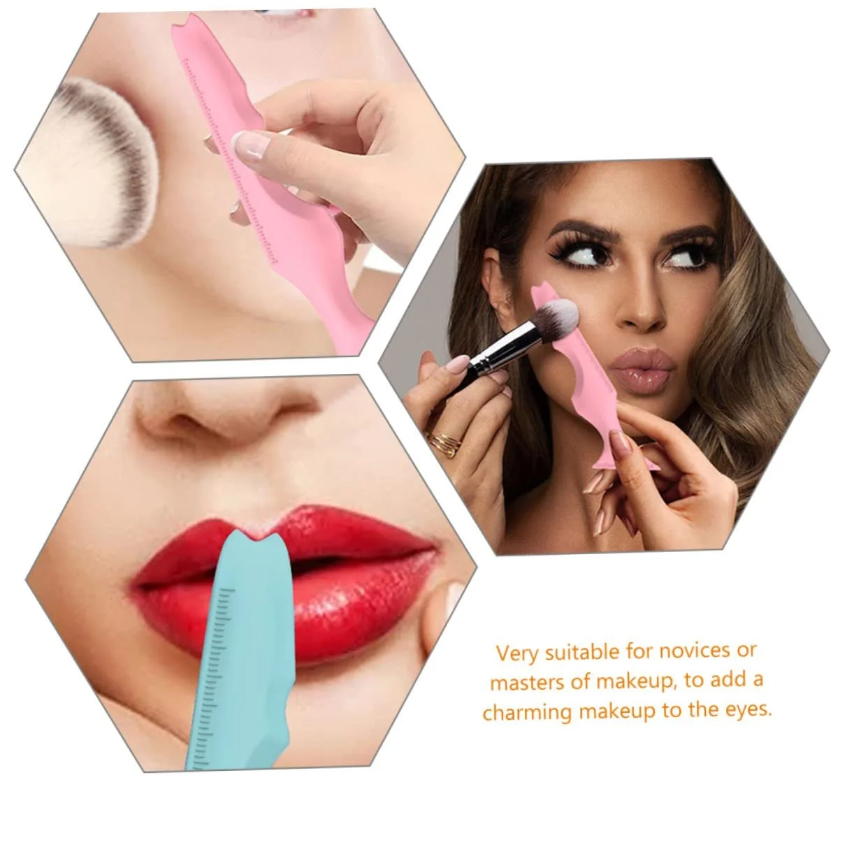 Трафарет Housoutil для подводки глаз, силиконовый, фото №5