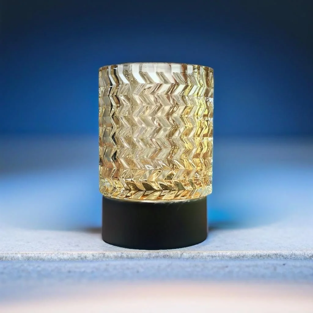 Настільна лампа Trango 2017-21C-L LED сенсорна з бежевим скляним абажуром E14 5 Вт 2700 К Бежевий, фото №4