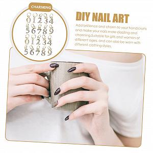 Подвески для ногтей Металл с цирконием Стразы 20 шт synthetic.ua - Фото 1