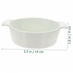 Форма для запікання SOLUSTRE керамічна з подвійними ручками декорована synthetic.ua - Фото 1