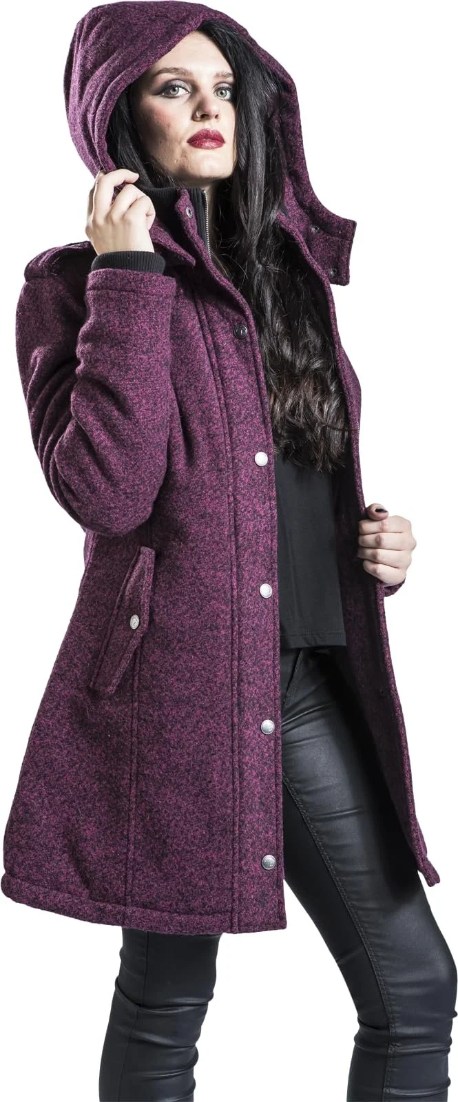 Пальто Black Premium by EMP Berry Короткое с стеганой подкладкой Черный, фото №5 Пальто Black Premium by EMP Berry Короткое с стеганой подкладкой Черный, фото №5