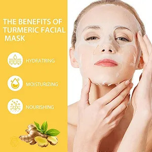 Маска для обличчя Turmeric (10 шт. в упаковці) synthetic.ua - Фото 1