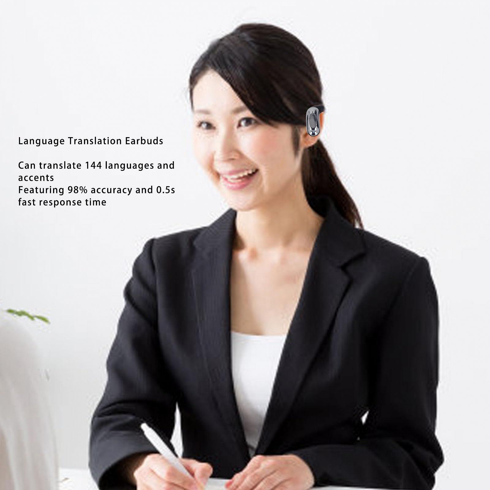 Навушники для перекладу голосу AI, реальний час, 144 мови та акценти, Bluetooth 5.4, фото №2 Навушники для перекладу голосу AI, реальний час, 144 мови та акценти, Bluetooth 5.4, фото №2