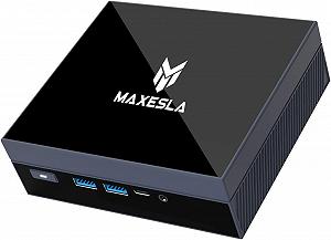 Мини ПК Maxesla GX55 / Intel Celeron N5105 / RAM 8GB / SSD 256GB / 2 x HDMI / LAN / Wi-Fi 5 / Bluetooth 5.0 / Windows 11 / Black - Фото 1