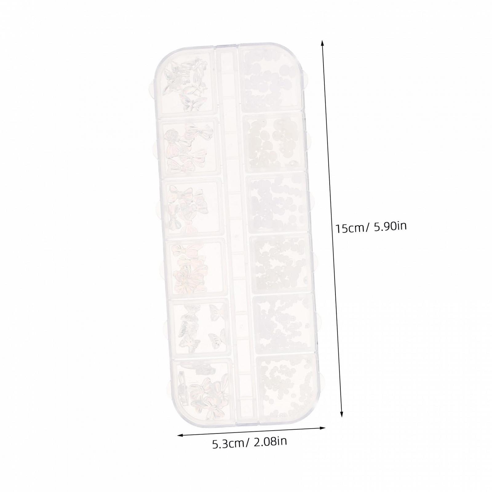 Подвеска для ногтей Mikinona Жемчуг Подвеска для ногтей Плоская задняя часть Стразы Бисер Подвеска для ногтей для ногтей с камнями DIY Пластиковые 3D ювелирные изделия, фото №7