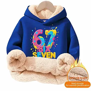 Детская флисовая куртка 67 Prints, размер 164, мягкая толстовка с капюшоном, 158 теплый пуловер, детские свитеры, 140 152 уютный джемпер, флисовый джемпер для подростков, зимняя куртка для мальчиков и девочек, джемпер 134, куртка synthetic.ua - Фото 1