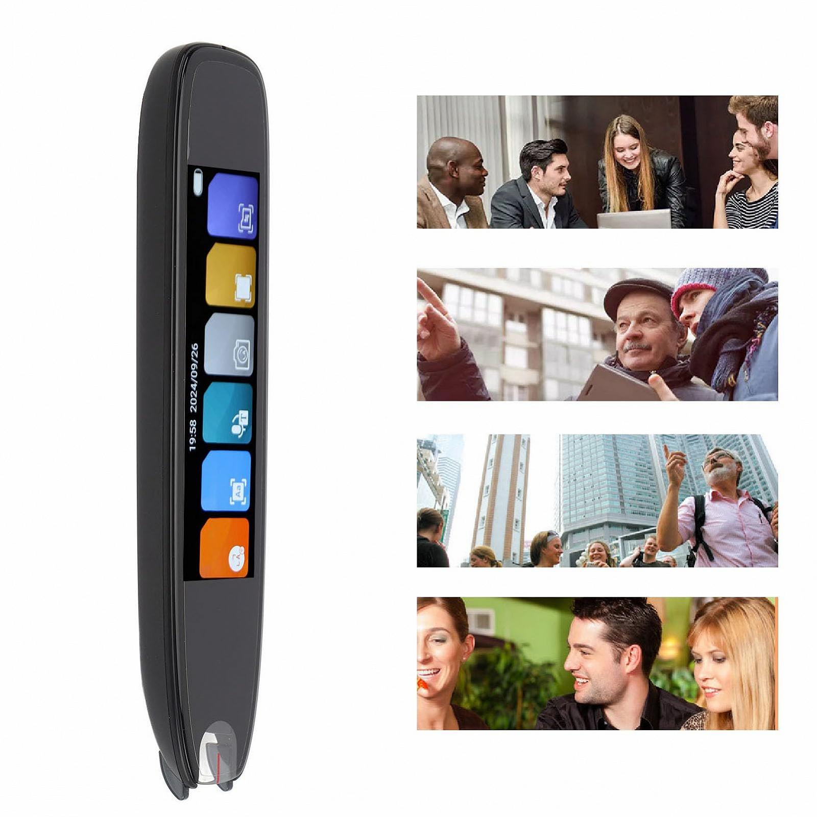 Ручка-перекладач WiFi з 3,7-дюймовим сенсорним екраном, 142 мови онлайн/офлайн, фото №3