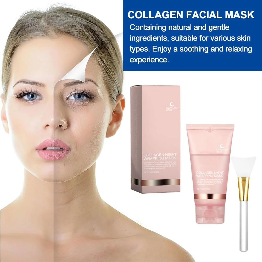 Маска Нічна з колагеном, 75 г, фото №4