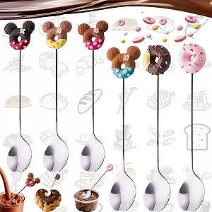 Ложка Кавова 6 шт. Doughnut Форма з нержавіючої сталі - Фото 1