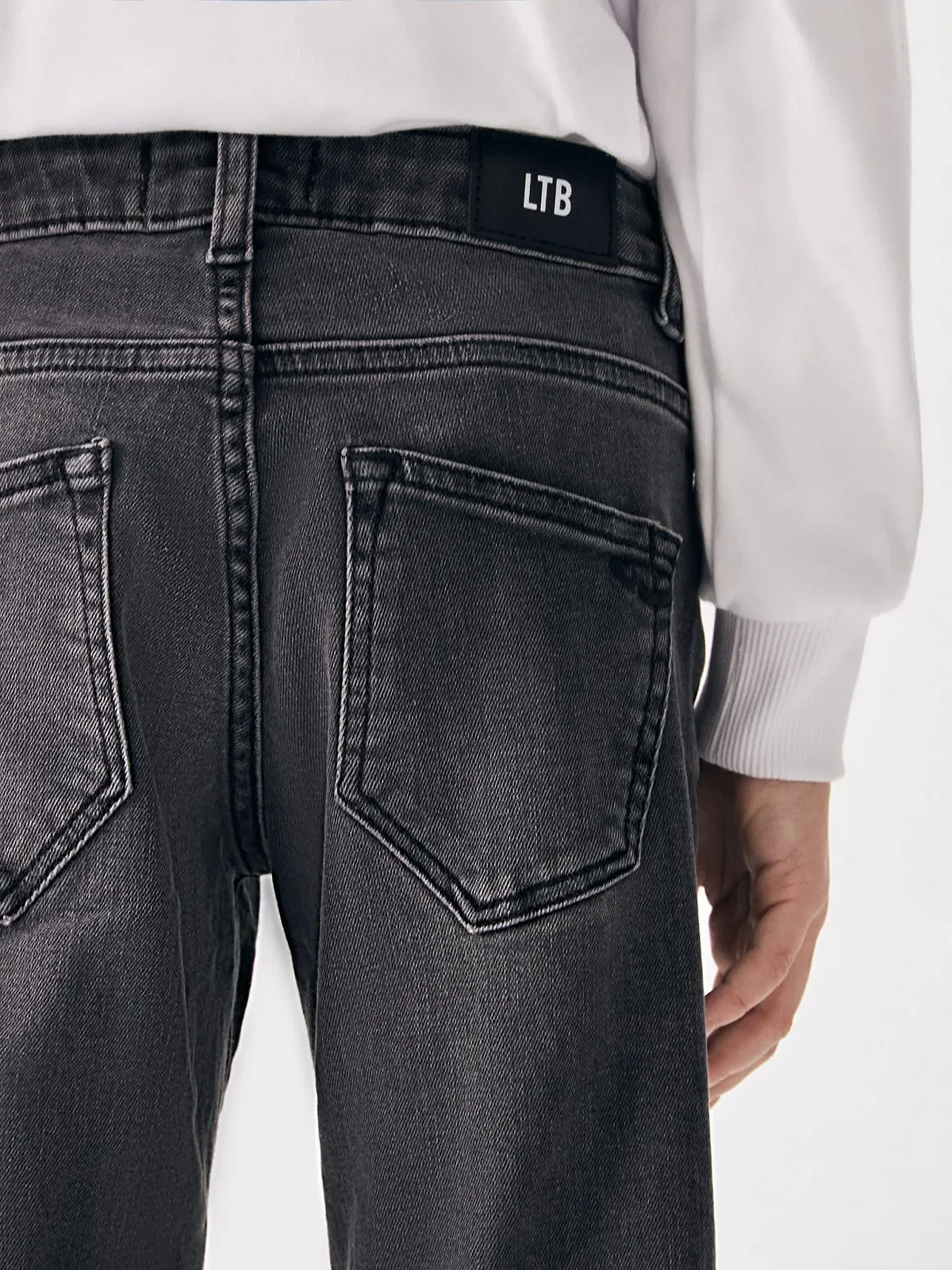 Джинсы LTB для девочек Deonne G, зауженные, средняя посадка, на молнии, средне-серые - размер 116 см, фото №5