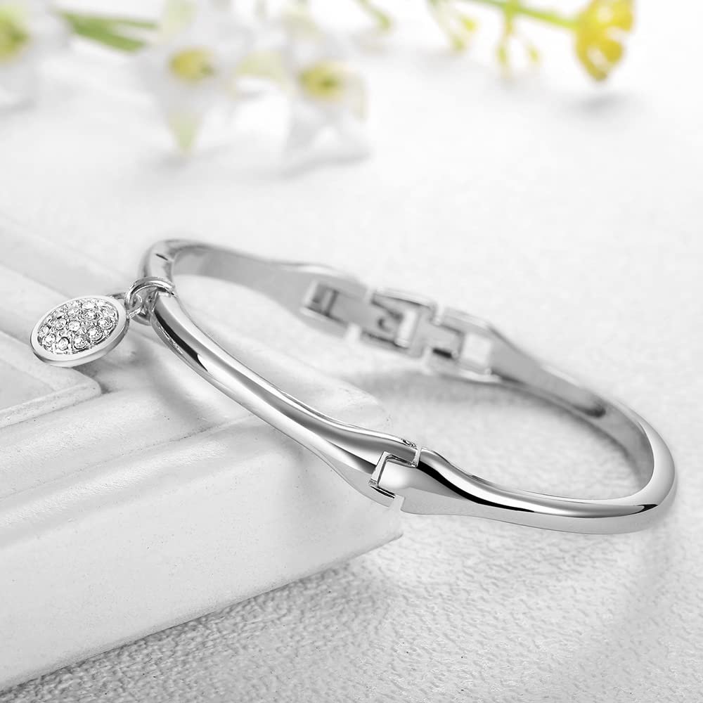 Набор: Женские часы-браслет JewelryWe, 4 шт, Кварцевые, Аналоговые, Металл, Стразы, фото №3