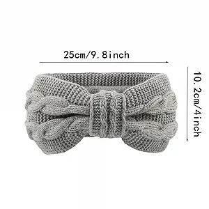 Вязаная зимняя повязка на голову для женщин - Фото 1