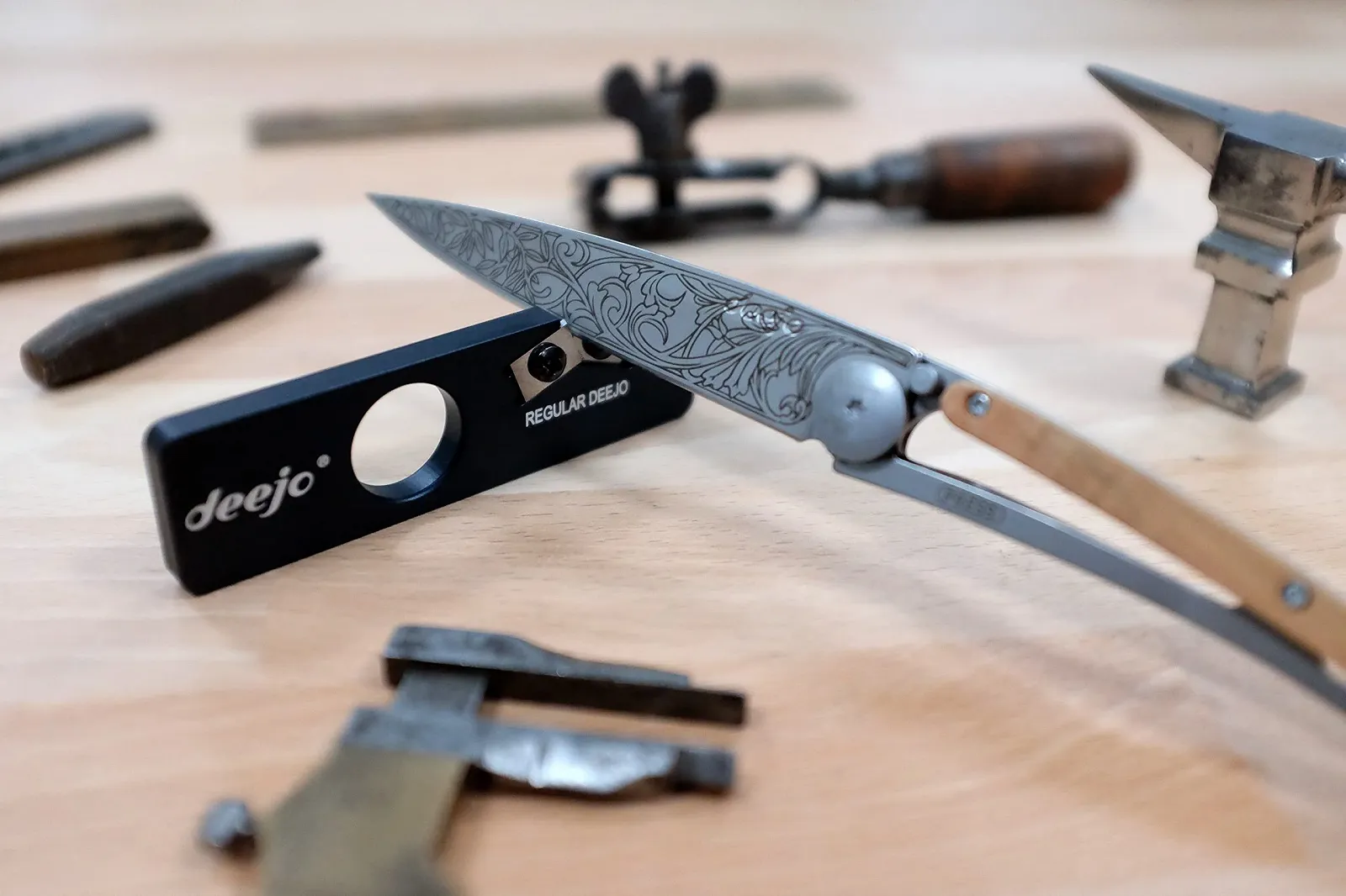 Точилка для ножів Deejo DEE029 компактна алюмінієва, фото №4