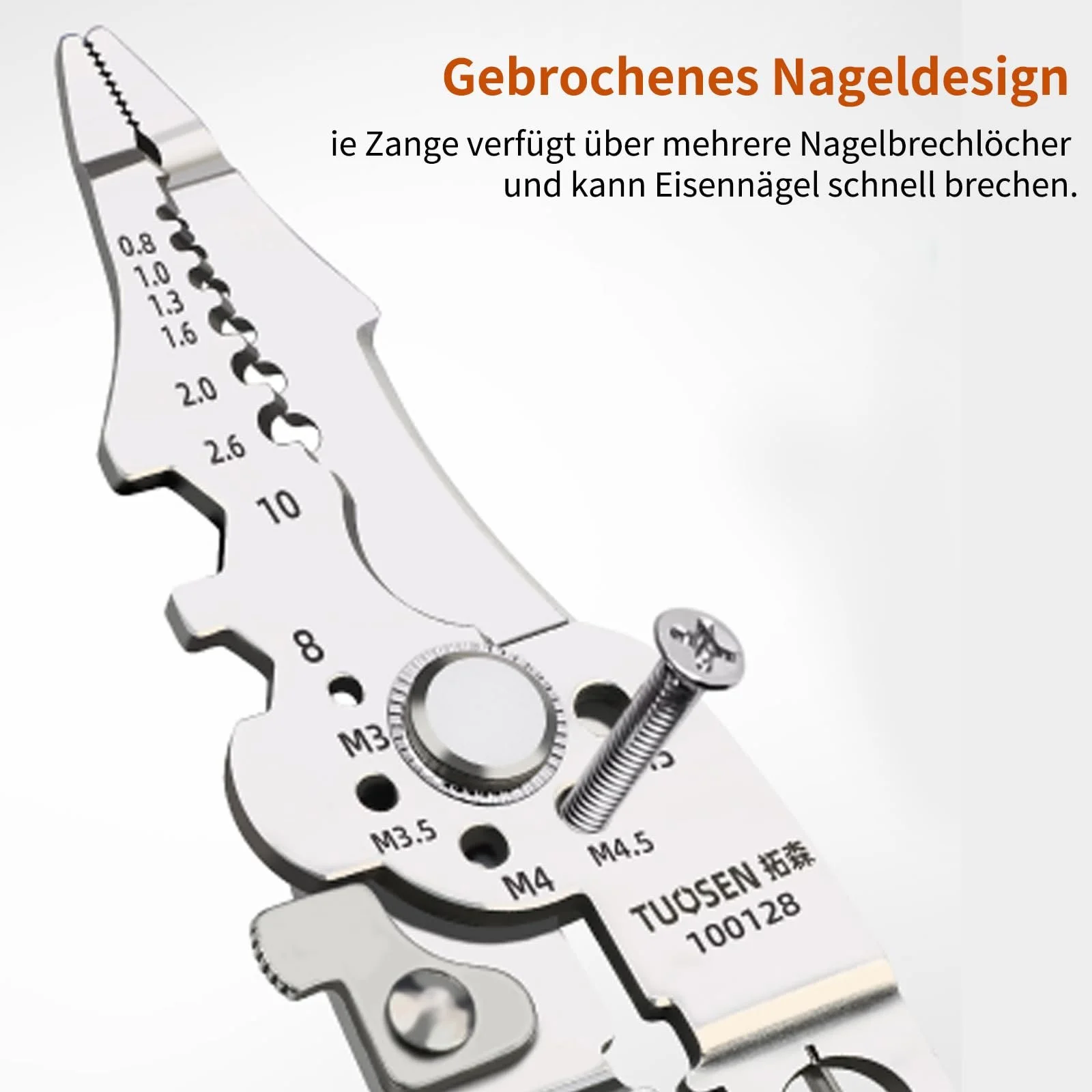 Стриппер многофункциональный Stainless Steel с функцией обжима и резки проводов, фото №6