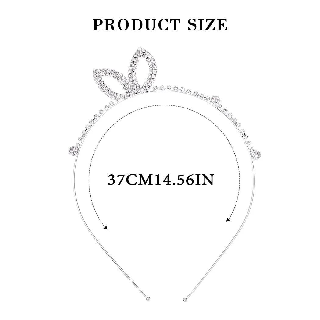 Обруч для волосся Reaky з кристалами, вушка кролика, фото №6 Обруч для волосся Reaky з кристалами, вушка кролика, фото №6