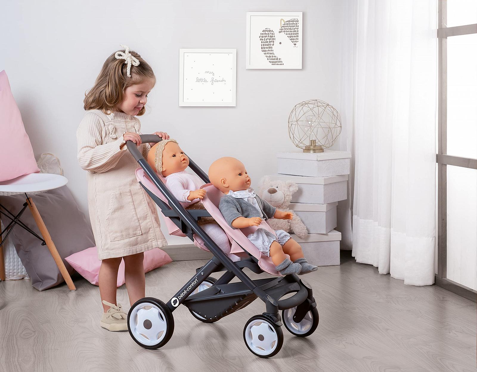 Коляска Smoby Bébé Confort Twin 253216 Розовый, фото №4