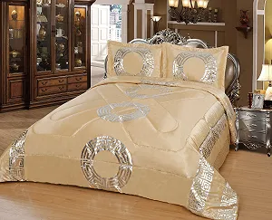 Покрывало Набор Dematex Sultan 250 см x 260 см Золотой - Фото 1