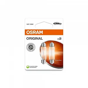 Лампа розжарювання для рукавичного ящика OSRAM ORIGINAL 6411-2BL Подвійний блістер - Фото 1