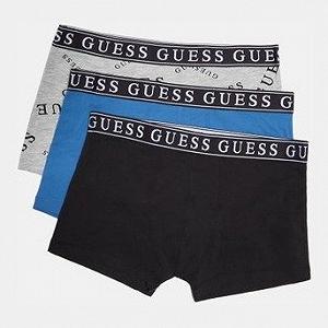Труси-боксери GUESS Mens Boxer Shorts 3 Pack Tripack Elastic Cotton - Фото 1