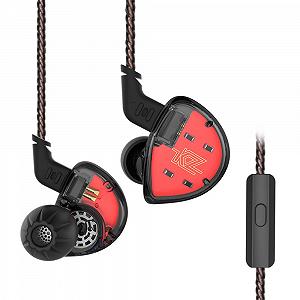 Наушники Yinyoo KZ ES4 In Ear с микрофоном спортивные с аудио джеком 3,5 мм - Фото 1
