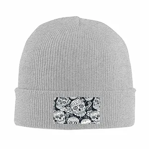 Шапка JBYJBX Вязаная Цветочный принт Осень Зима synthetic.ua - Фото 1