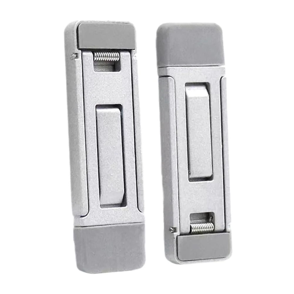 Подставка для ноутбука портативная невидимая, 2 шт Мини ножки алюминиевые, усилитель для ноутбука, алюминиевая базовая опора, складная подставка для ноутбука, фото №1