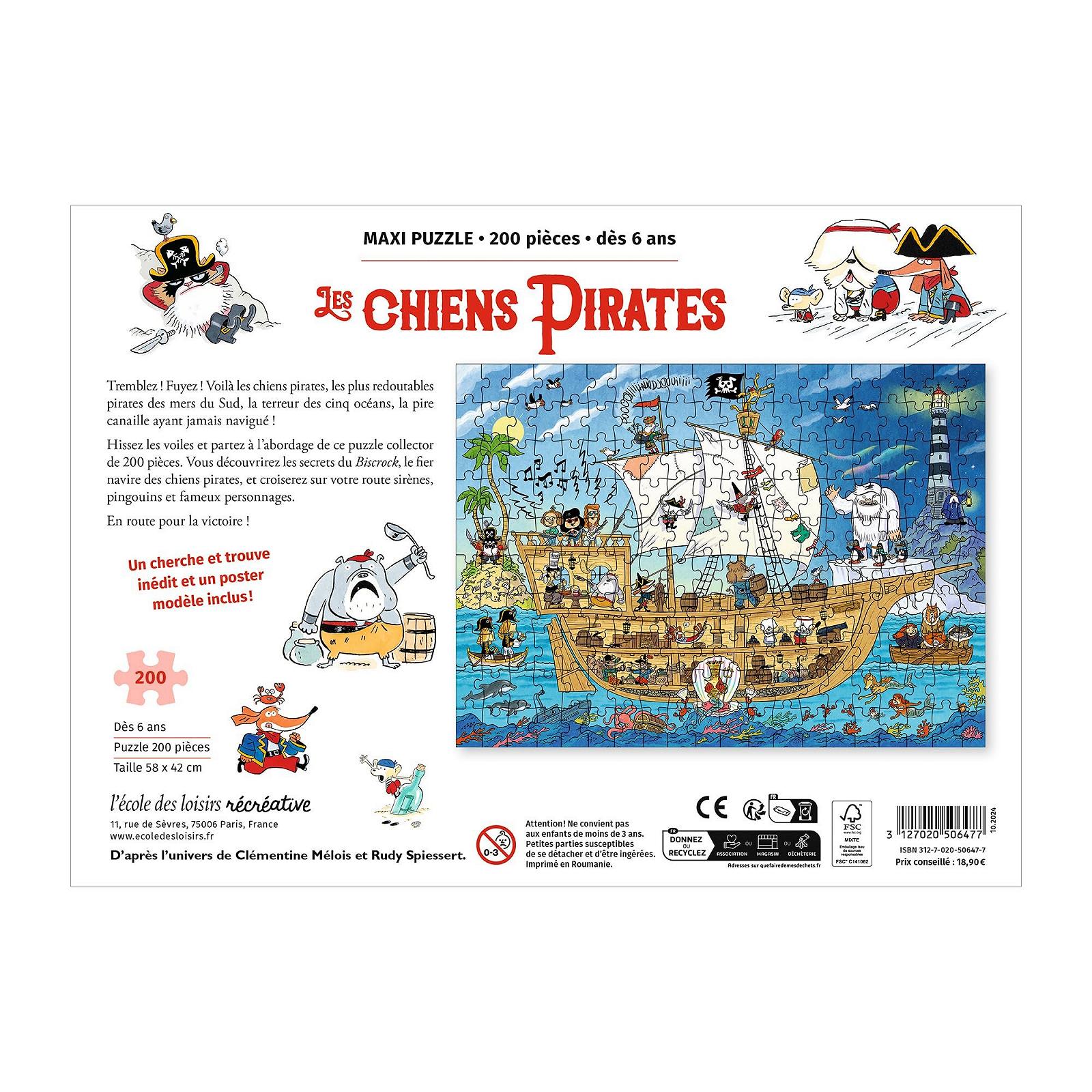 Пазл Maxi Pirate Dogs 200 деталей, фото №2